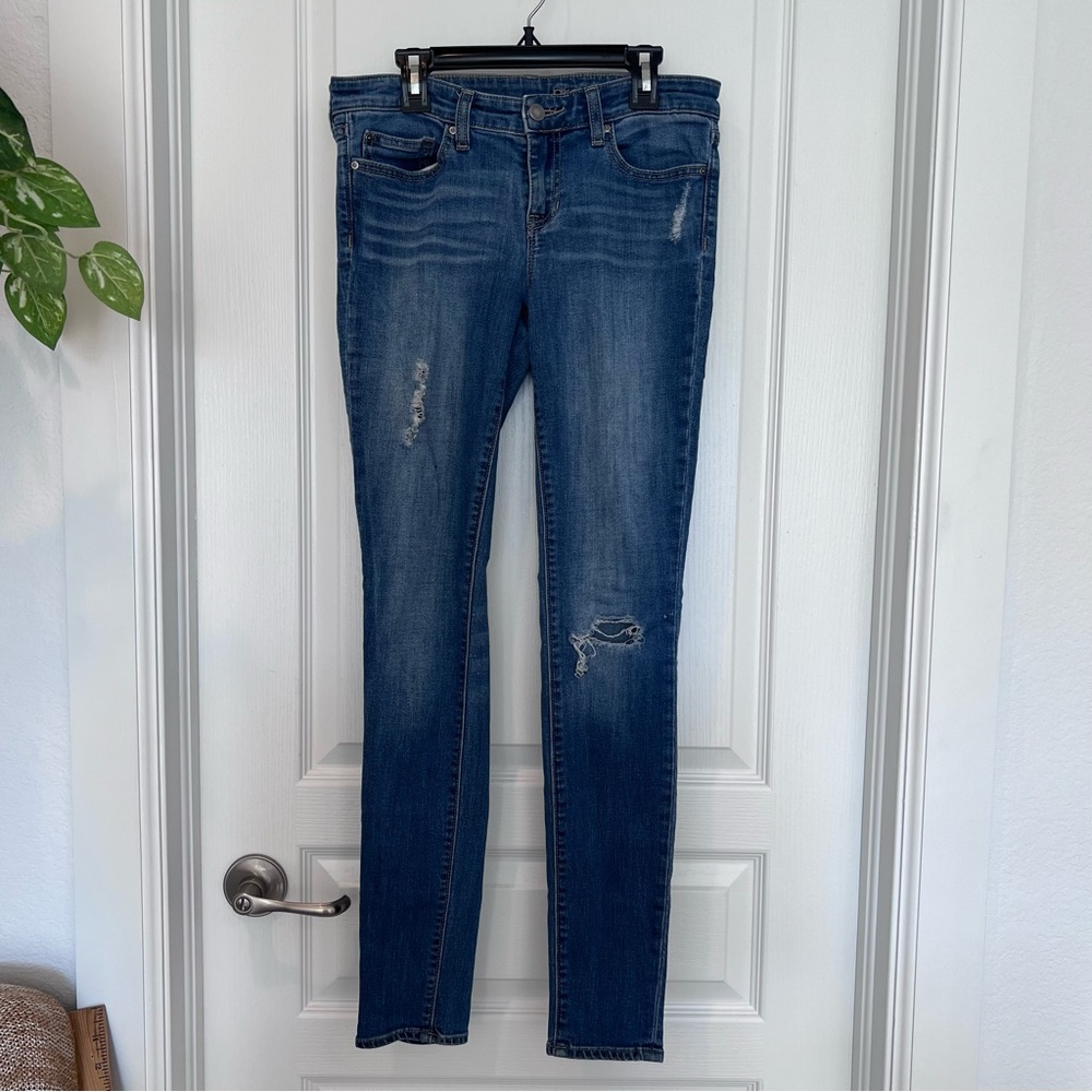 GAP 1969 Premium Super Skinny Jeans Women’s 4 / 27R – Ripped Distressed Denim